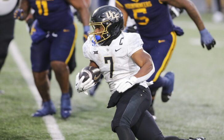 RJ Harvey runs for UCF in November.