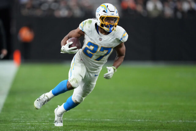 Potential Denver Broncos prospect J.K. Dobbins