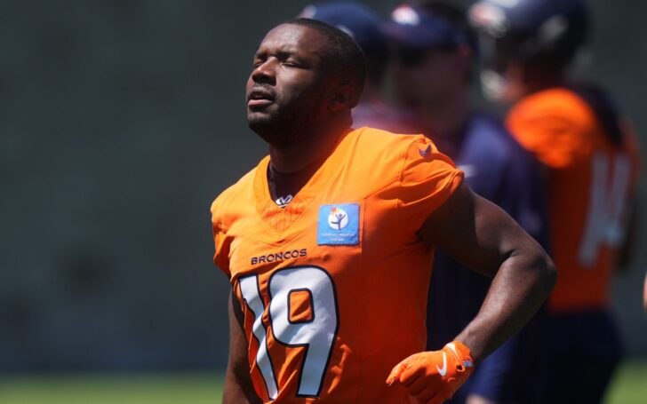 Marvin Mims during june minicamp.