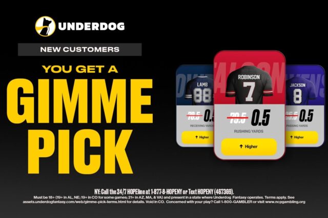 Underdog Fantasy Gimme Pick This Week
