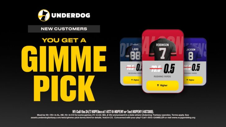Underdog Fantasy Gimme Pick This Week