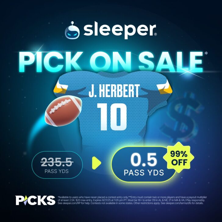 Sleeper Promo on Justin Herbert 9-21-25