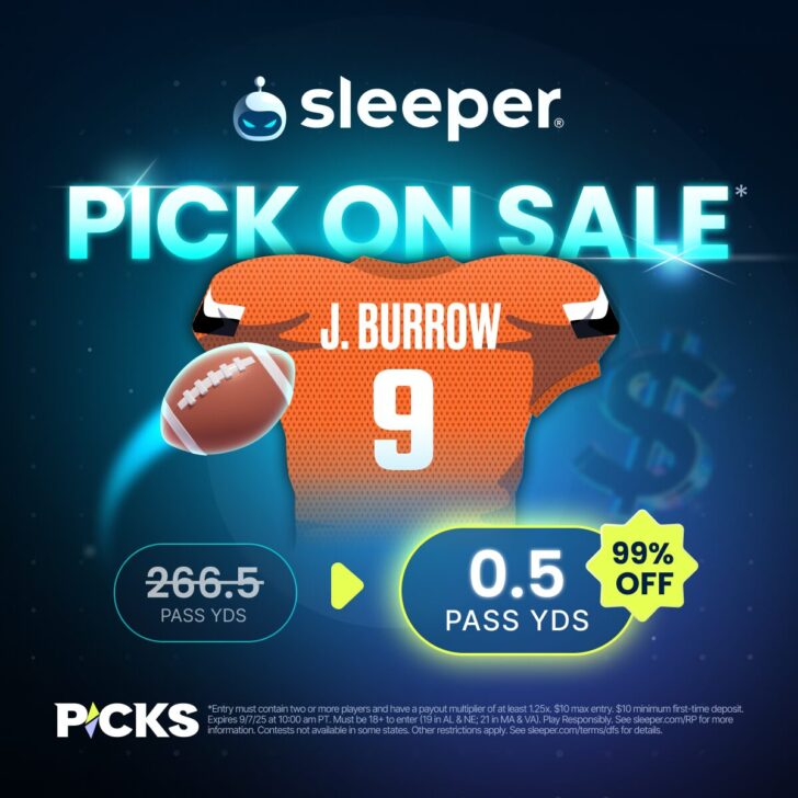 Sleeper Promo Code NFL Week 1 - Joe Burrow