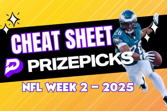 PrizePicks NFL Cheat This Week
