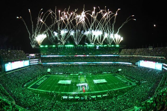 Fireworks at Lincoln Financial Field for NFL Season kickoff.
