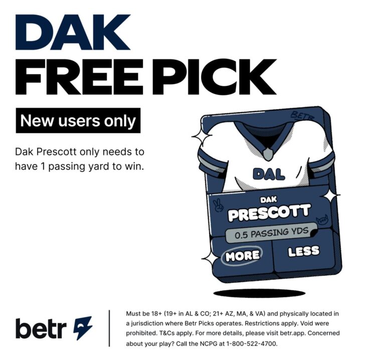 Betr Promo Code Eagles vs. Cowboys 9/4/25