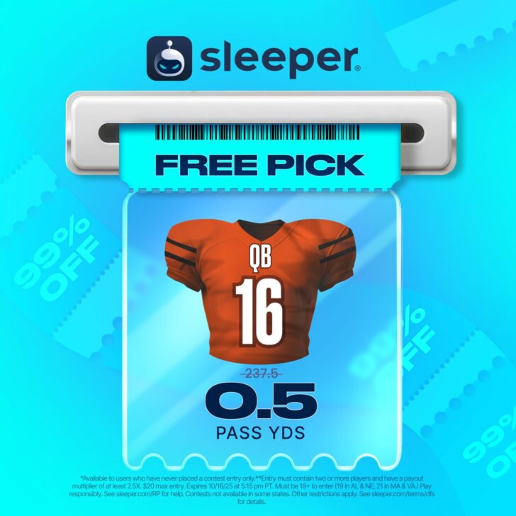 Sleeper Promo Code NFL Week 7