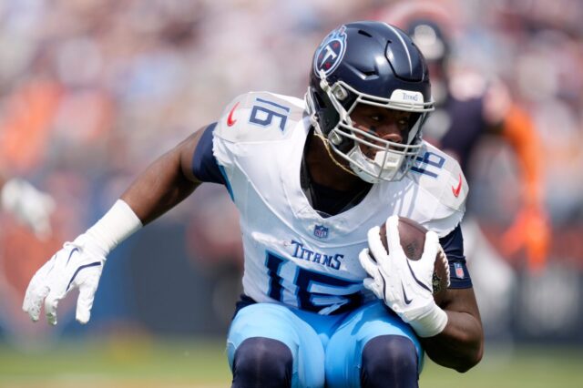 Treylon Burks in 2024 with the Tennessee Titans.