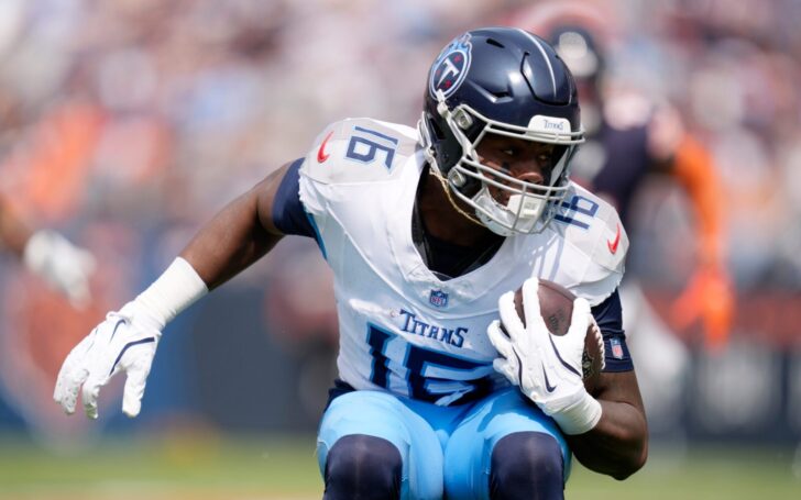 Treylon Burks in 2024 with the Tennessee Titans.