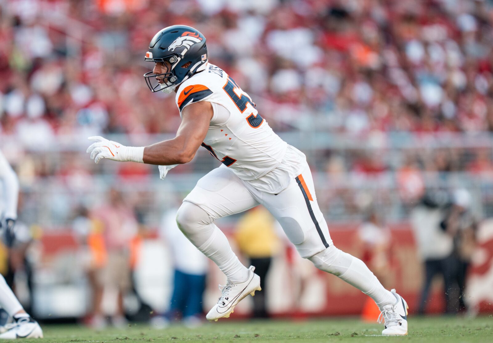 Denver Broncos OLB Jonah Elliss will get some snaps at inside backer