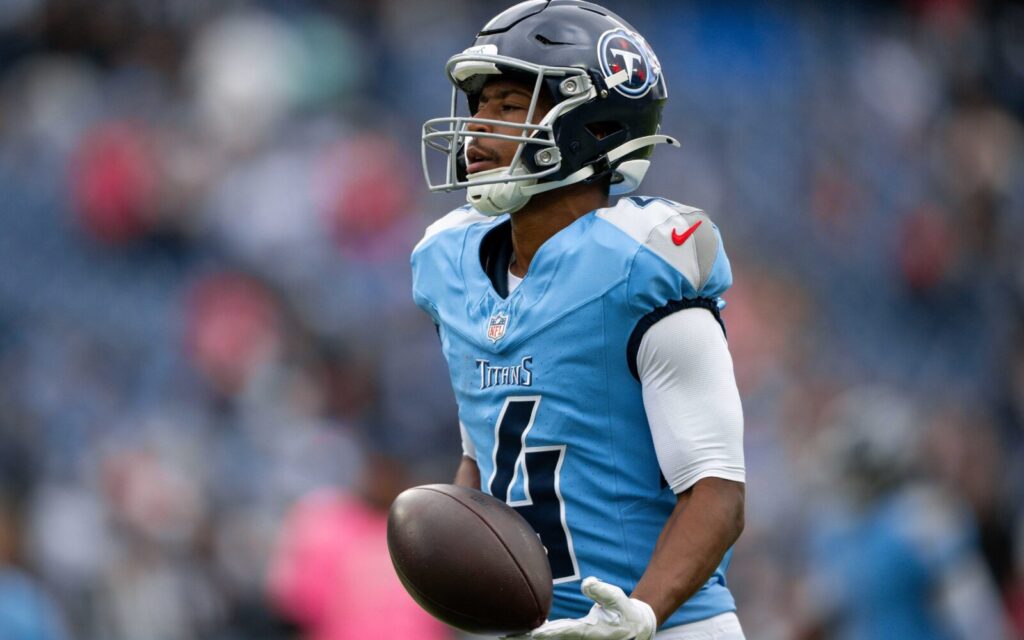 Tyler Lockett with the Titans in October.