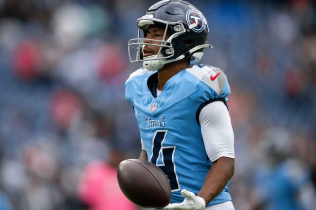 Tyler Lockett with the Titans in October.