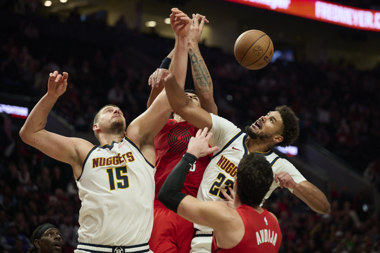 Nuggets lose in clutch to Blazers after controversial foul calls
