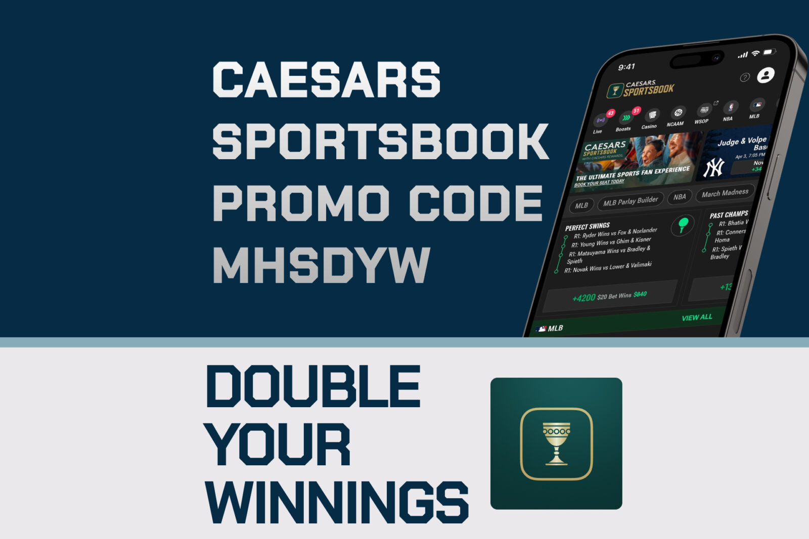 Caesars Sportsbook Promo Code MHSDYW: Grab 10 100% Boosts For MLB, NBA, More